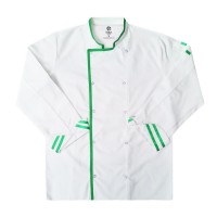 Aşçı Ceketi Yeşil Renkli Parlak Biye
